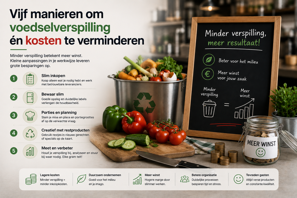 Vijf manieren om voedselverspilling én kosten te verminderen